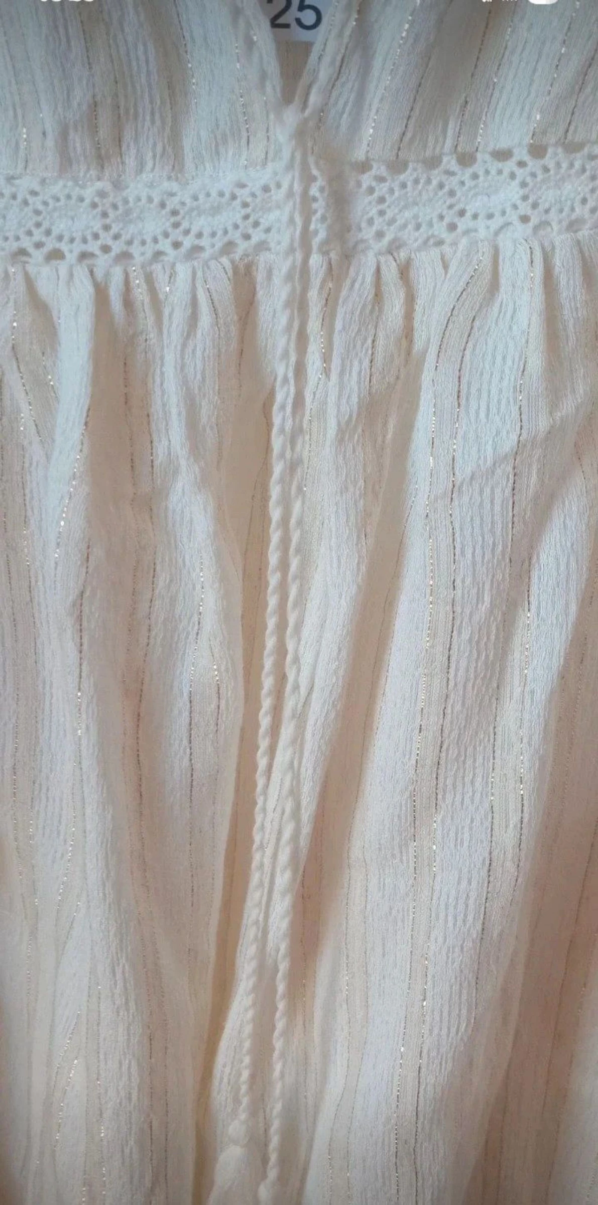 Blusa creme dourado •Bohème chic •Nova com etiqueta•T S – photo 8